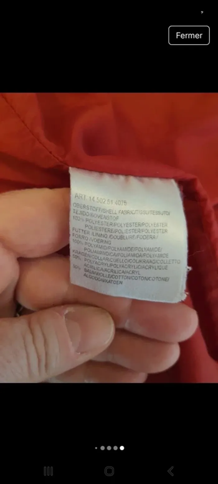 Jolie Veste coupe vent rouge St Oliver fr 42 - photo numéro 20