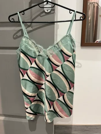 Débardeur caraco dentelle