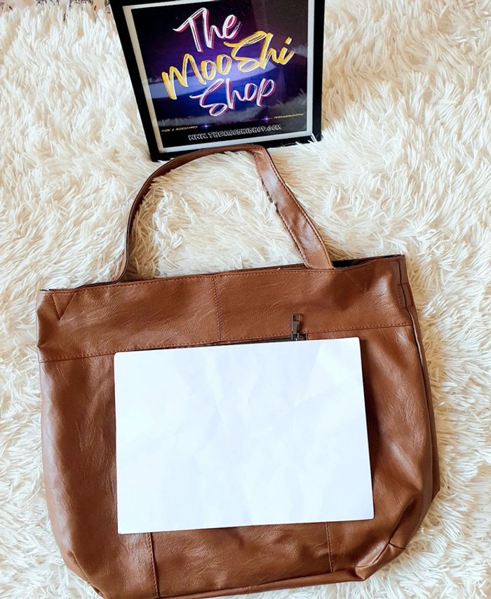 👜 Grand Sac à main souple cabas fourre-tout simili cuir marron neuf MALLOW - photo numéro 20