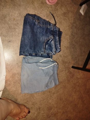 Lot de 2 shorts en jeans