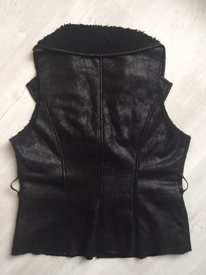 204-Veste sans manches marron T XL-42 - photo numéro 4