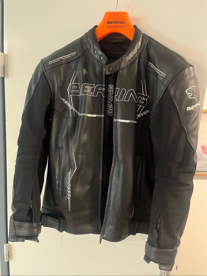 Blouson moto cuir Béring