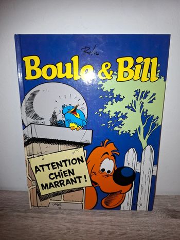 Bande dessinée Boule & Bill attention chien marrant