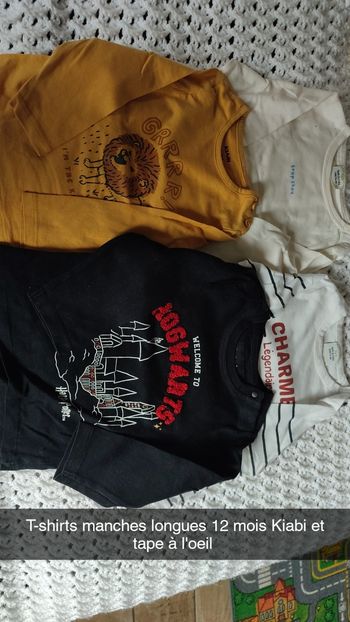 Lot de Tshirts manches longues