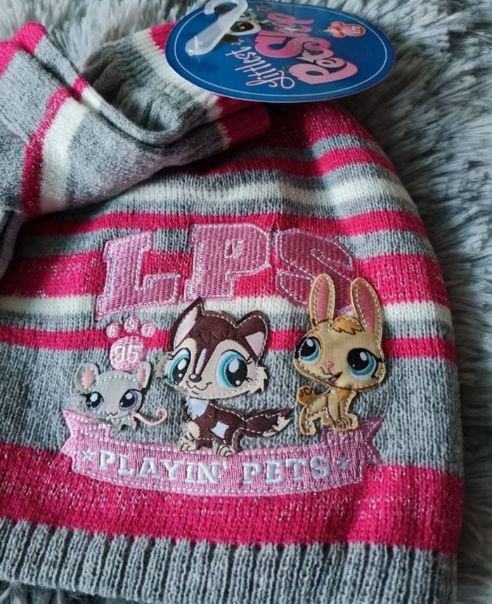 Ensemble bonnet gants Pet shop neuf 5/8 ans 54cm - photo numéro 7