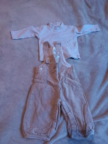 Ensemble T-Shirt et Salopette Taille 9 mois