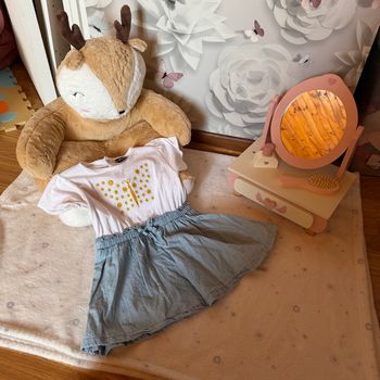Jolie petite robe à manches courtes - T18mois - influx 