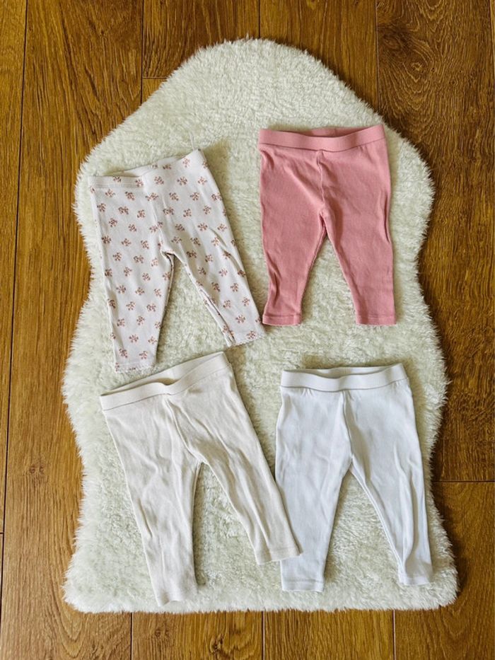 Lot de 4 pantalons / bermuda / legging | Obaibi | Taille 6 mois