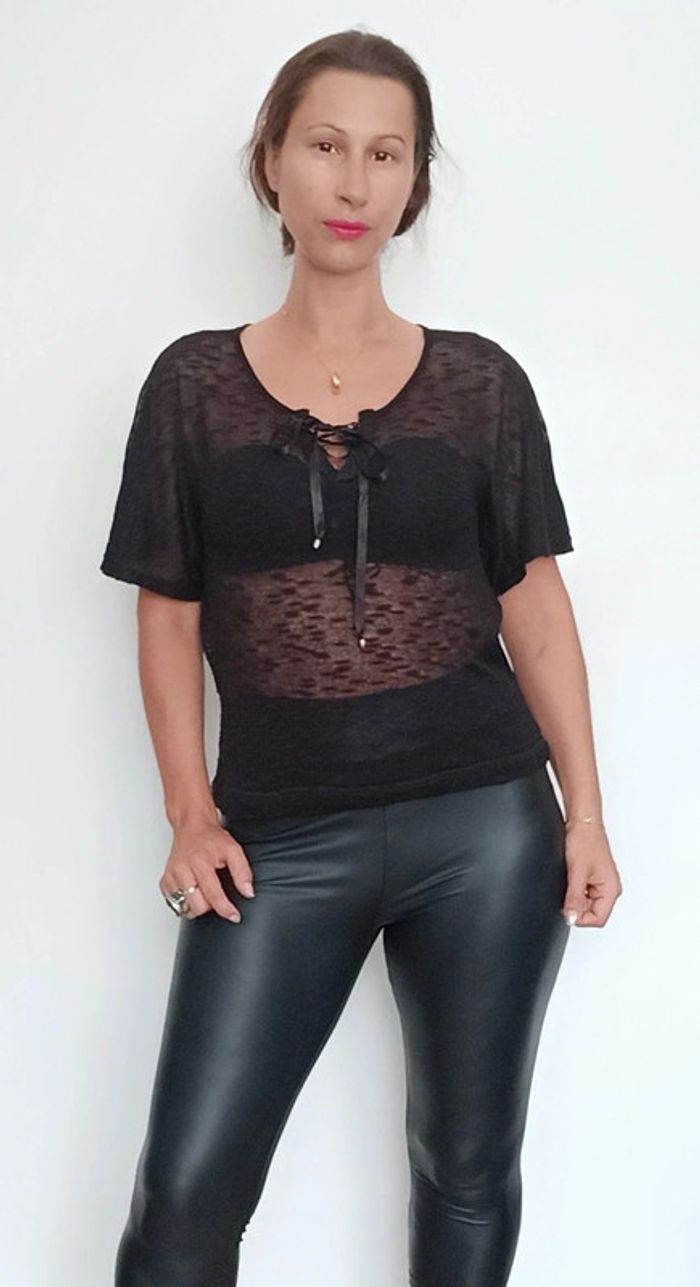 Top voile tête de mort - photo numéro 2