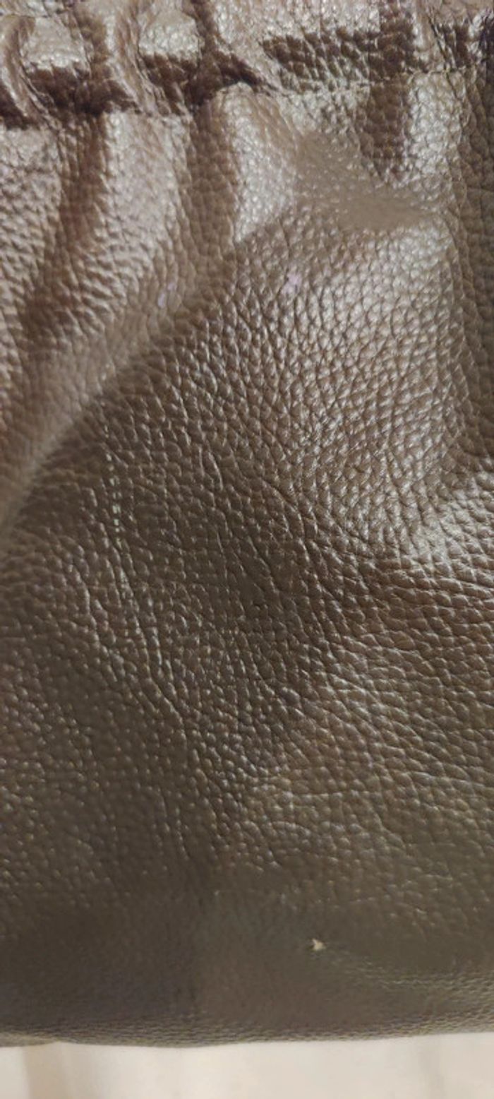 Sac noir fourre tout/sceau en cuir - photo numéro 6