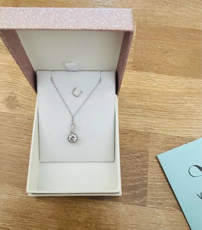 Pendentif en argent rhodié Victoria - photo numéro 2