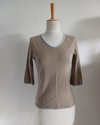 T-shirt manches 3/4 Blanche Porte taille 38/40