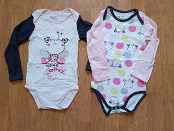 Lot de 2 bodies manches longues 