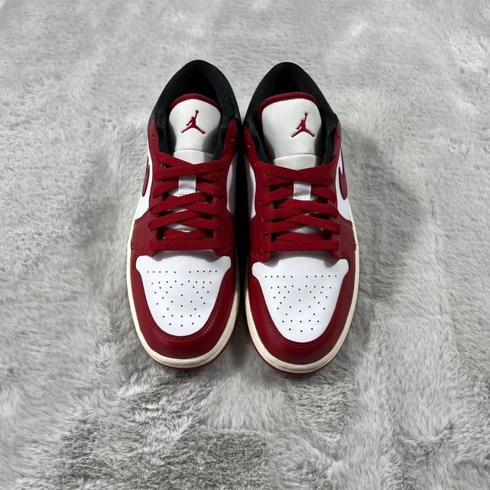 Nike Air Jordan 1 Low « White/Gym Red Black-Sail » pointure 42.5 - photo numéro 6