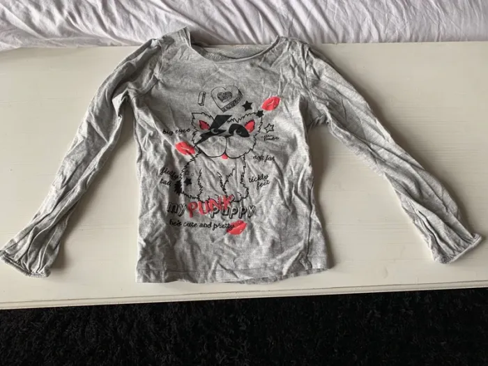 Lot 5 t-shirt à manches longues 8ans - photo numéro 5