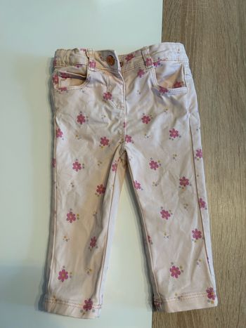 Pantalon fleuri filles 9 mois