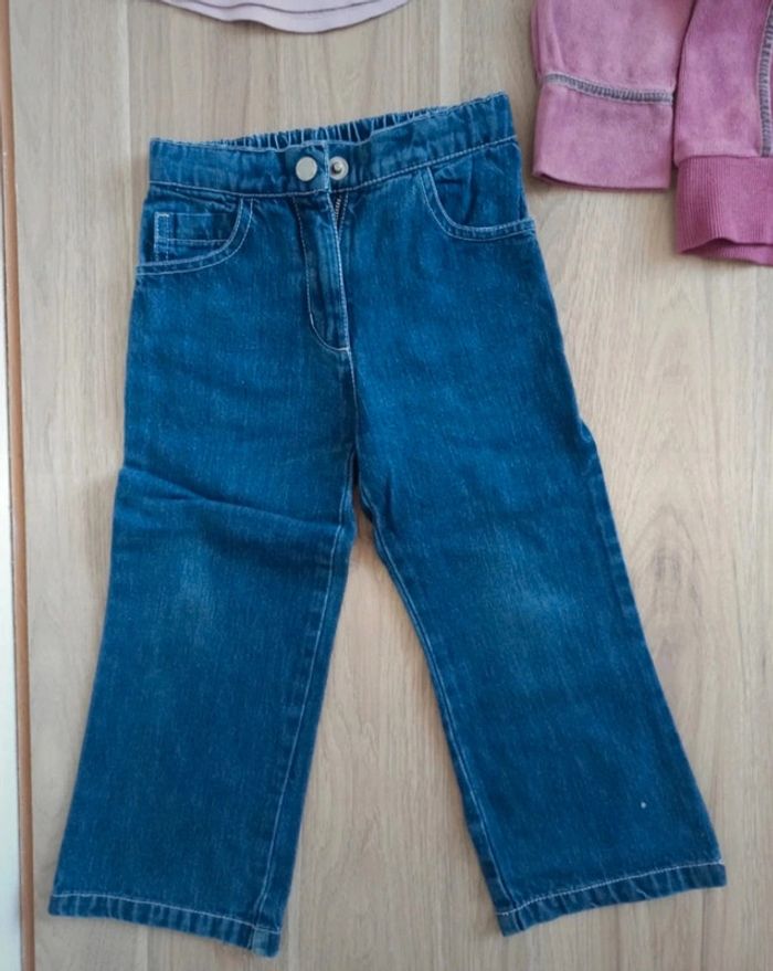 T-shirt manches longues coton gilet fermeture éclair obaibi 3 ans jean DPAM 3 ans broderie - photo numéro 8