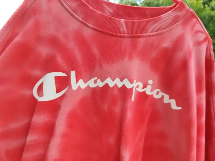 Sweat corail Champion taille M - photo numéro 2