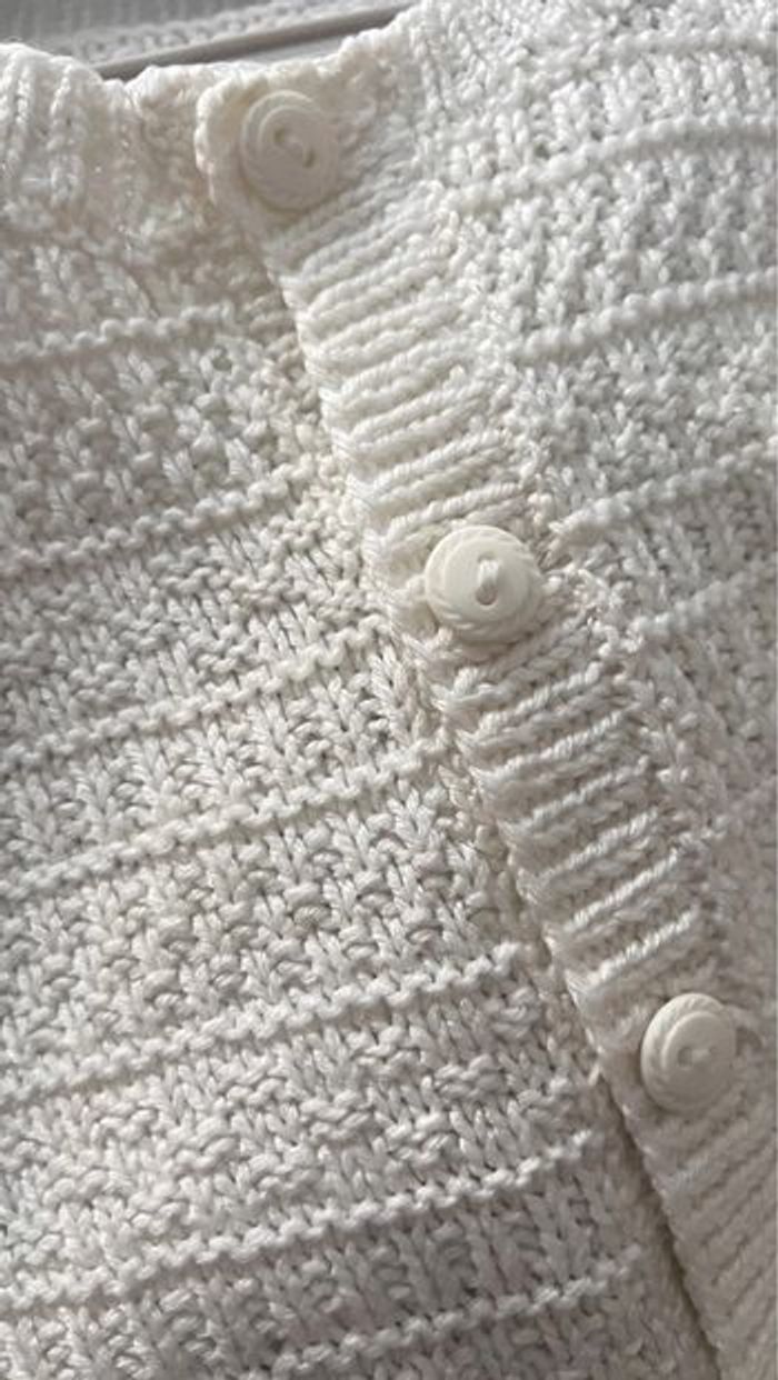 Gilet blanc 18 mois - photo numéro 7