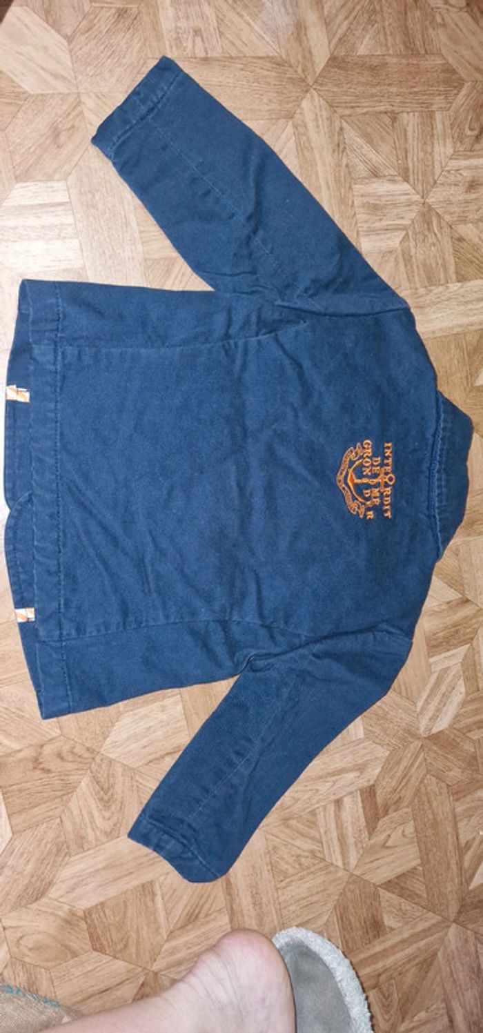 Veste interdit de me gronder 12mois - photo numéro 2