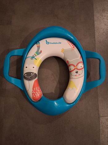 Réducteur de toilette avec poignées Badabulle