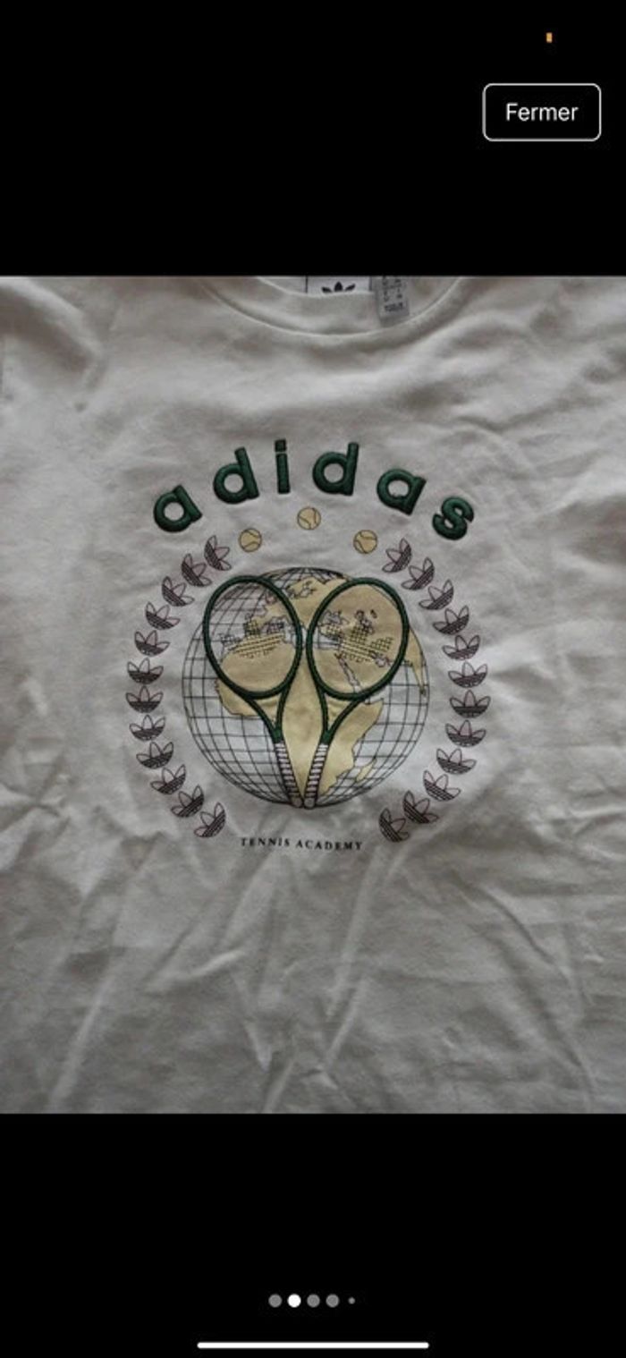 T-shirt adidas tennis 🎾 femme taille 34 en excellent état, neuf - photo numéro 2