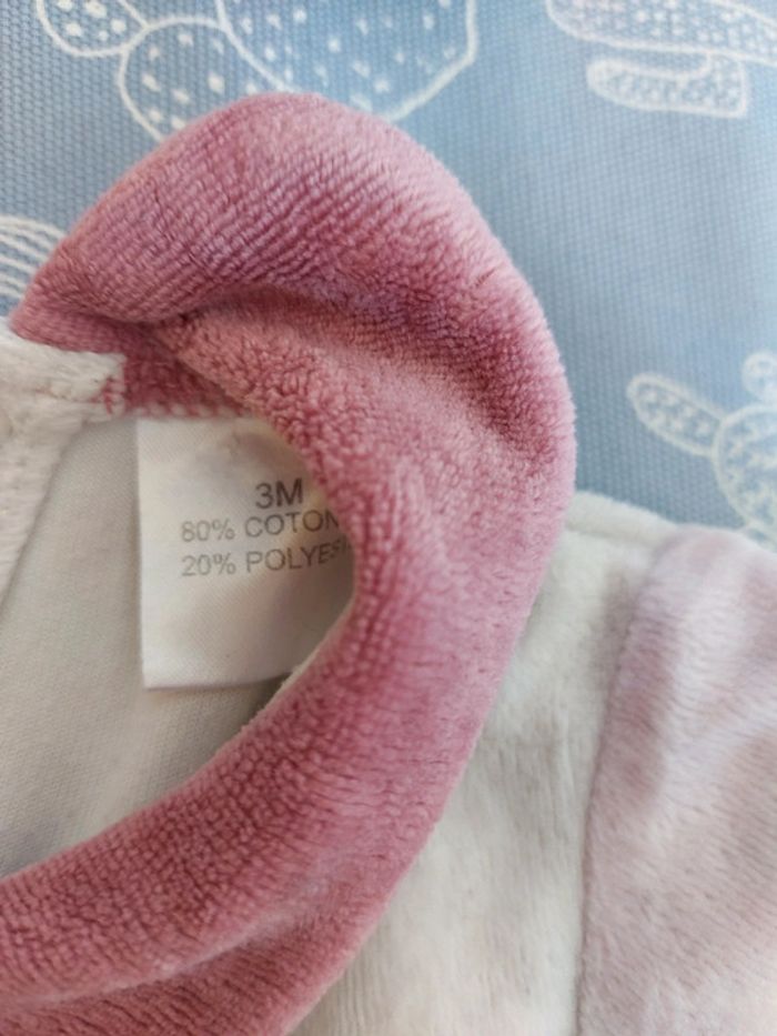 Pyjama grenouillère velours - photo numéro 2