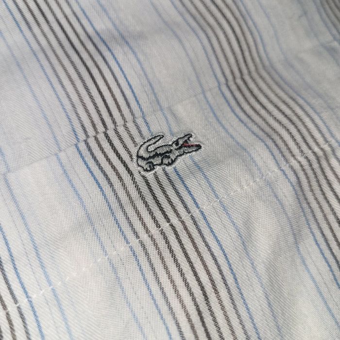 Chemise à Rayure - Manche Longue 👔 Lacoste - Taille 41 - photo numéro 3