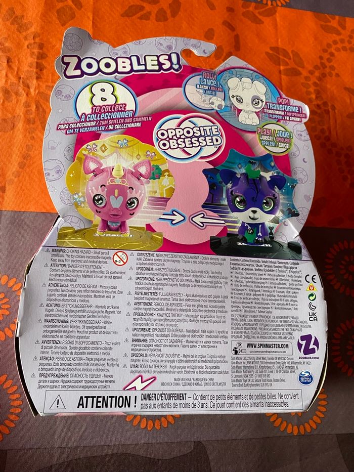 Lot de deux figurines Zoobles animaux - photo numéro 2