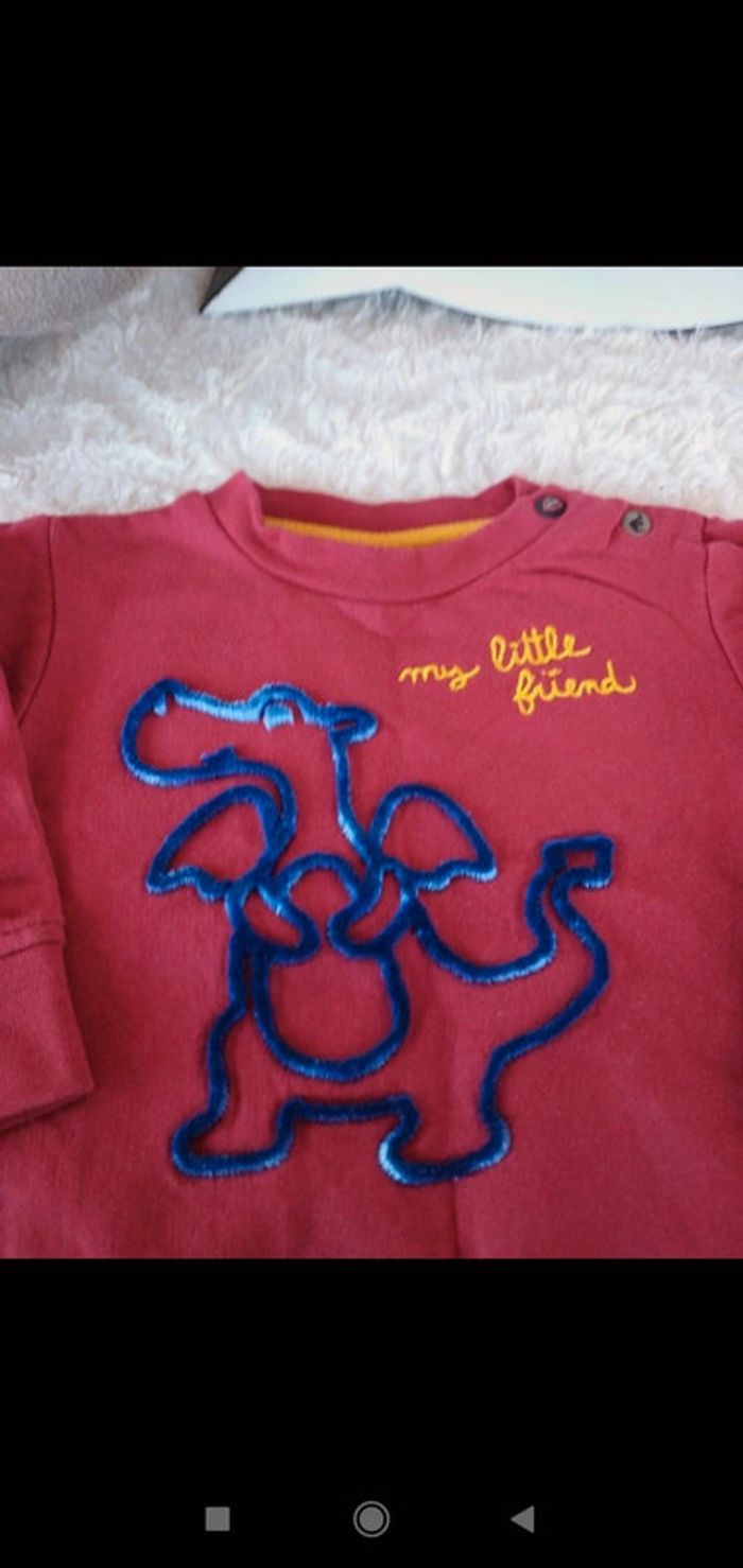 Pull sweat Garçon 6 mois Dragon My Little Friend Liberto - photo numéro 5
