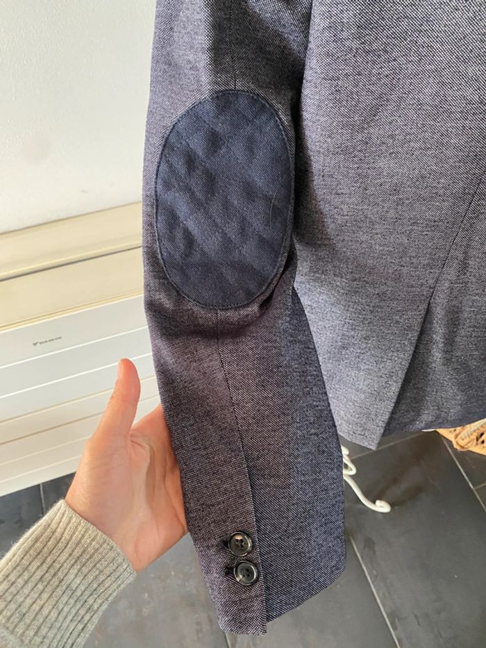 Blazer H&M bleu marine chiné taille 38/40 - photo numéro 8