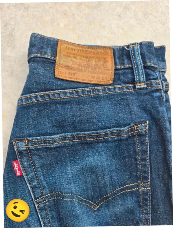 Short Levi's 512 W30 FR40 Bleu Femme Women #SHO14b - photo numéro 2