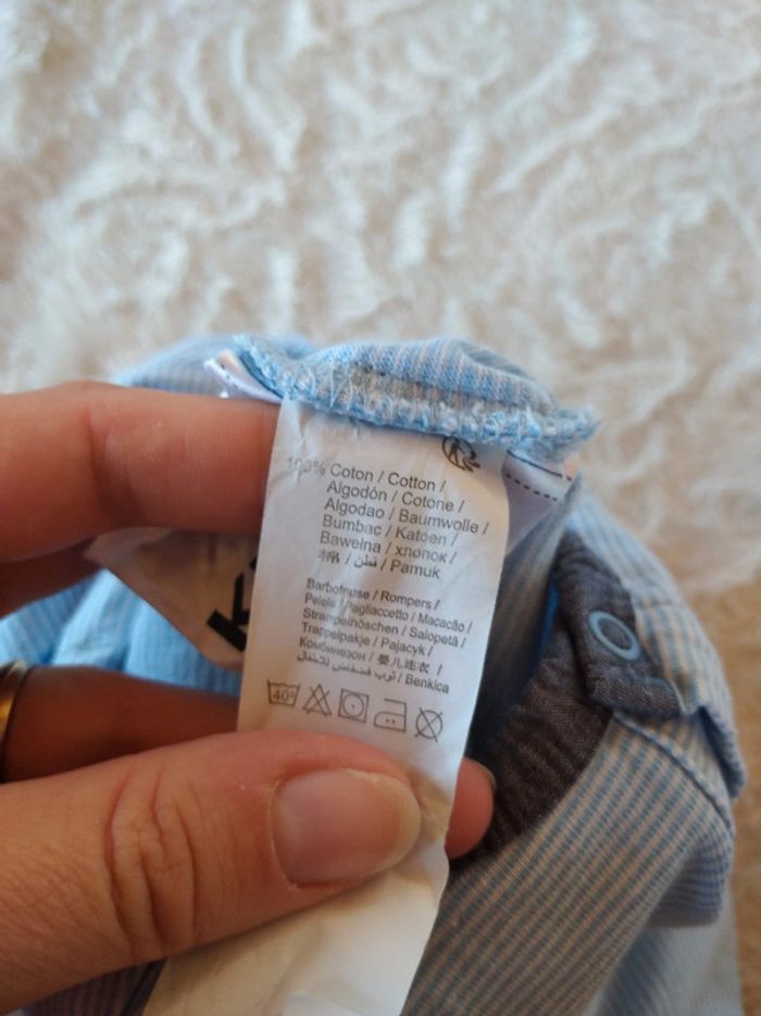 Pyjama grenouillère été léger Garçon 3 mois Kiabi 100% coton - photo numéro 7