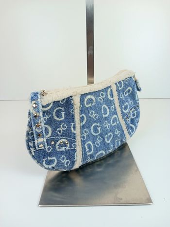 Trousse / pochette / mini sac à main Y2K denim Guess / vintage années 2000