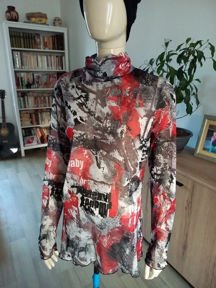 Pull femme transparent XL