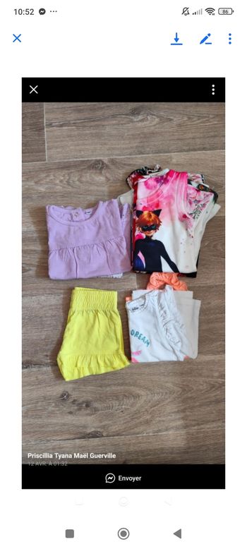 Vêtements fille 24 mois  réserver mazellemanon