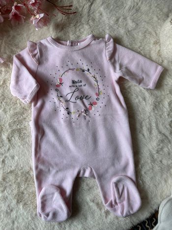 Pyjama velour 1 mois