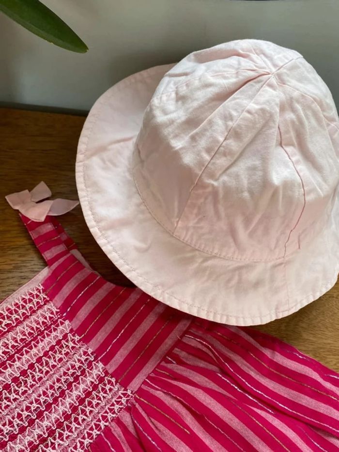 Ensemble robe et chapeau 12 mois - photo numéro 2