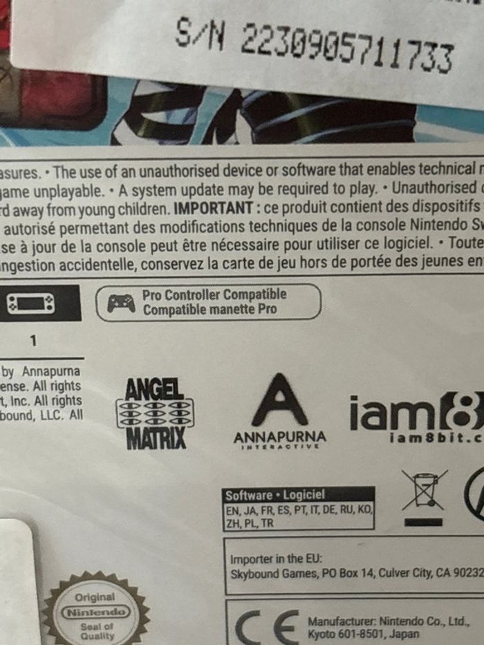 Jeu Nintendo switch neon White - photo numéro 3