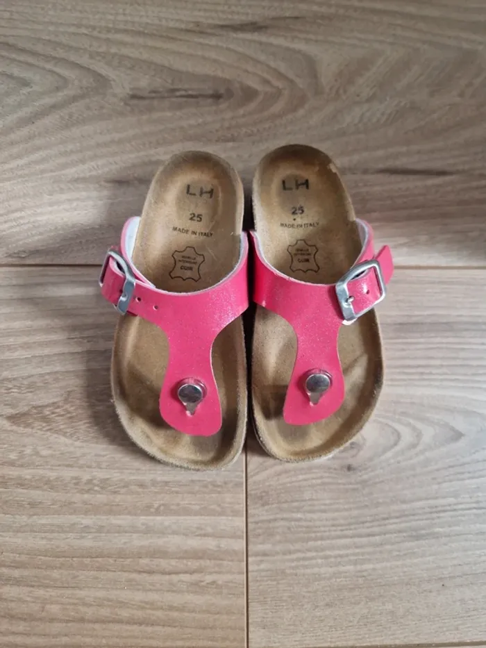 Sandales roses a paillettes