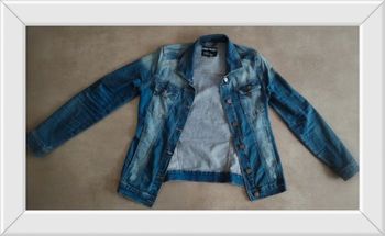 Veste en jean bleu