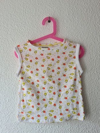 débardeur blanc jaune orange Orchestra