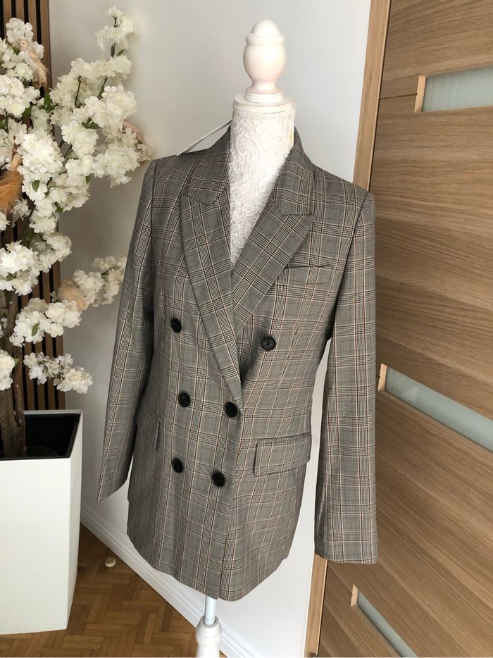 Veste blazer Zara à carreaux neuf taille S - photo numéro 3