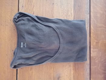 Haut marron chocolat côtelé neuf 