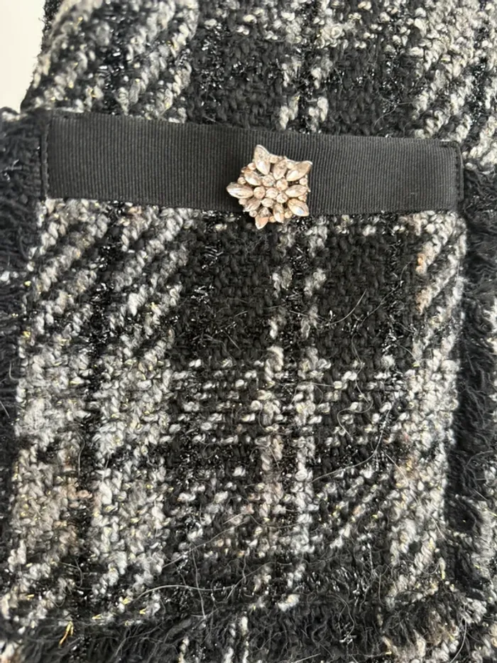 Robe Liu Jo sans manches T. 44 FR – Motif vichy noir et blanc - photo numéro 4