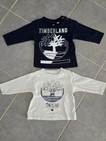 Lot de 2 tee-shirts manches longues timberland