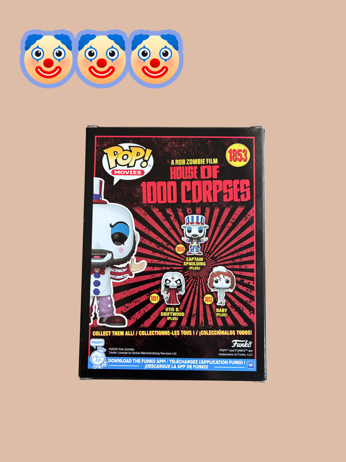 Funko pop Captain Spaulding 1853 - photo numéro 3