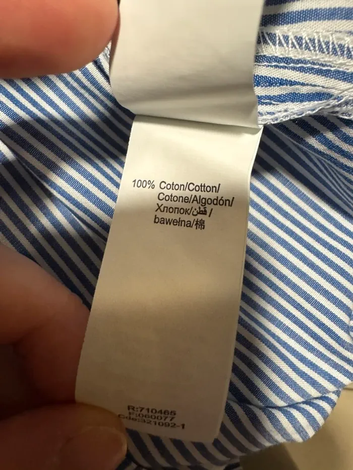 Tops rayé blanc et bleu bizzbee M - photo numéro 8