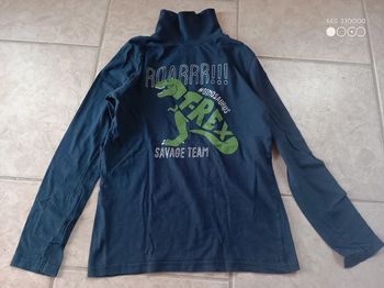 Sous pull dinosaure garçon