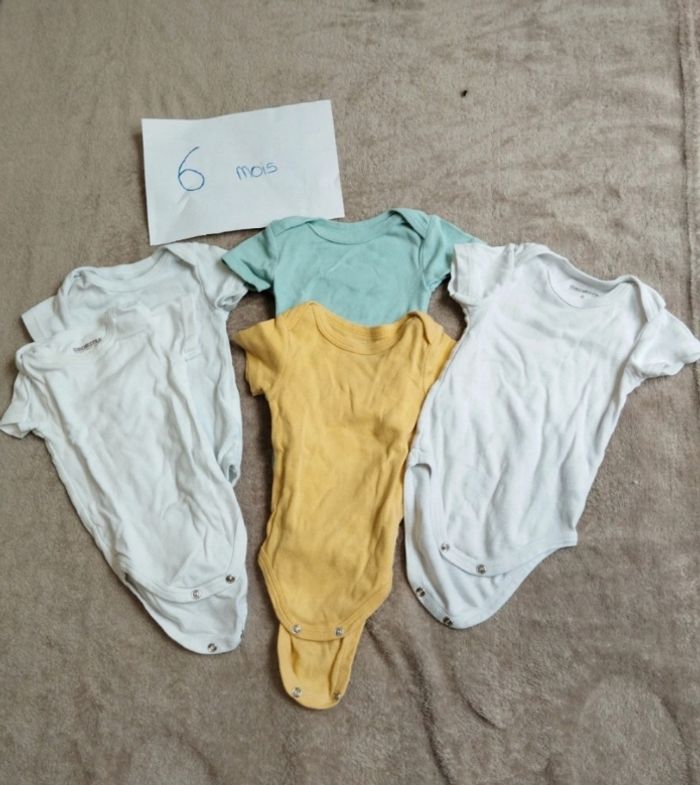 Lot de body manches courtes